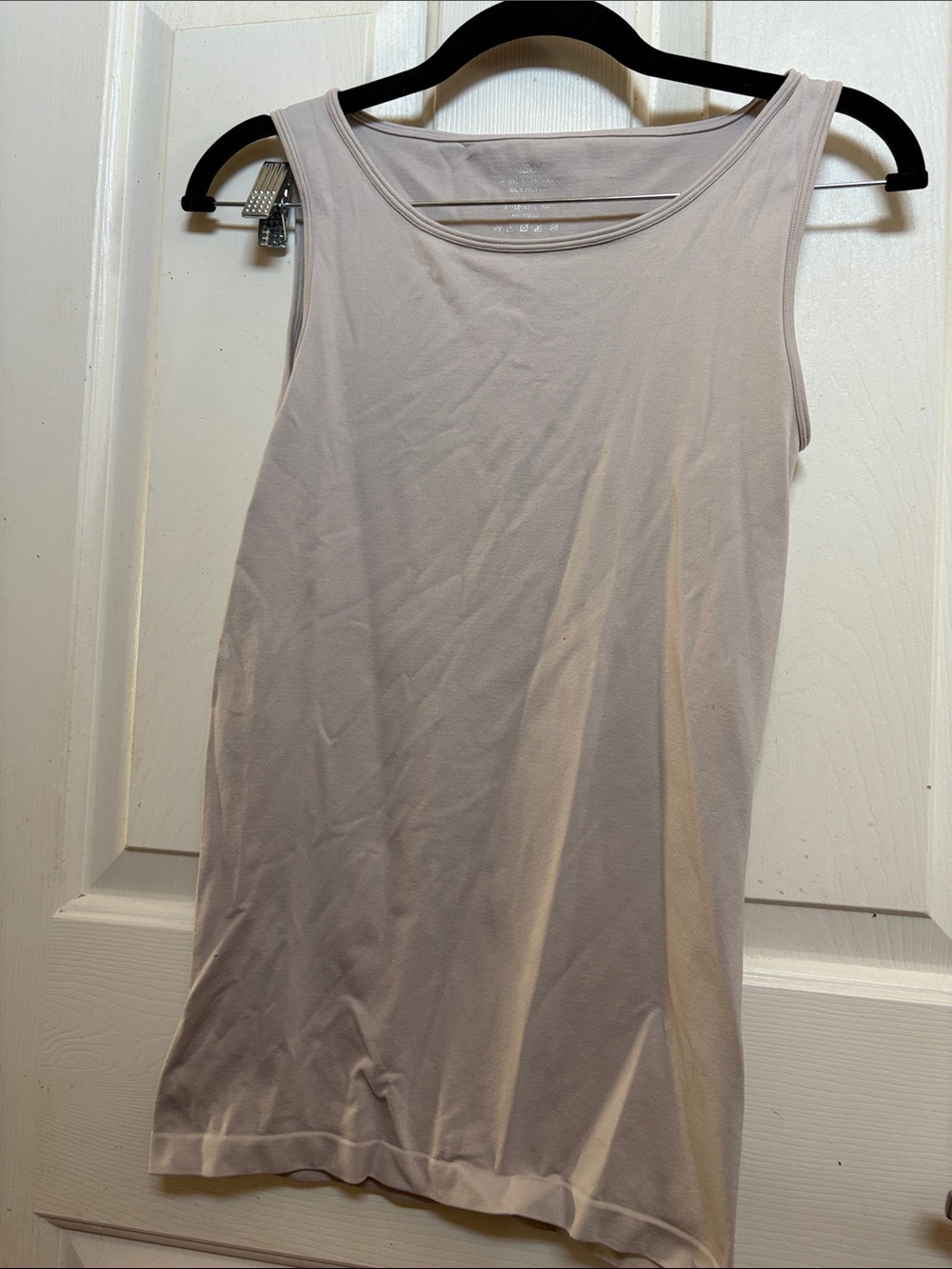 Classic Scoop Neck Tank Top - Light Taupe